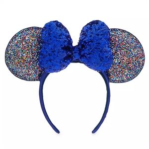 Disney Parks 2020 Sequined Bow Minnie Ear Headband